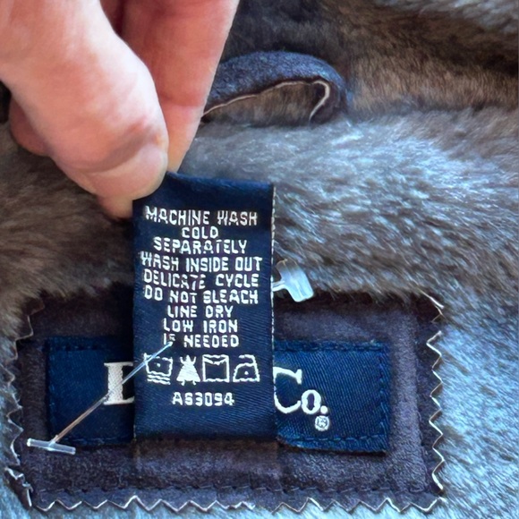 Denim&Co Gray Suede Faux Fur Lined Zipper Vest Size Large - Picture 3 of 8